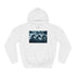 Storm Clouds Shaped Like Mythical Beasts Graphic Unisex College Hoodie - Arctic White Front