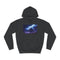 Storm Over an Electric Pyramid Graphic Unisex College Hoodie - Jet Black Front