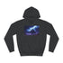 Storm Over an Electric Pyramid Graphic Unisex College Hoodie - Jet Black Front