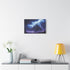Storm Over an Electric Pyramid — Stretched Canvas Wall Art — Living Room Wall Lifestyle View