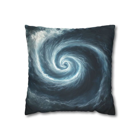 Storm Shaped Like Spiral Eye — Double-Sided Cushion Cover — Front Double-Sided Cushion View