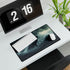 Storm Whale Breaching Skys Edge — XL & XXL Desk Mat — Gaming & Workspace Desk Setup View