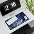 Stormy Ocean with Levitating Rocks — XL Gaming Desk Mat — Gaming & Workspace Desk Setup View