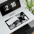 Street Samurai Mid Battle in Storm — XXL Gaming Desk Mat — Gaming & Workspace Desk Setup View