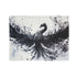Stylized Phoenix Rising from Ink (Edition III) — 50×60 Plush Throw Blanket — Full Spread Plush Fleece Artwork View
