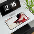 Stylized Phoenix Rising from Ink — XL Gaming Desk Mat — Gaming & Workspace Desk Setup View