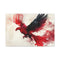 Stylized Phoenix Rising from Ink — 24×16 Canvas Wall Art — Front Gallery-Wrapped Canvas View