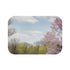 Suburban Park Families Spring Bloom — Non-Slip Bath Mat — Top-Down Velvet Microfibre Artwork View