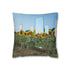 Sunflower Field with Floating Mirrors — Double-Sided Cushion Cover — Front Double-Sided Cushion View