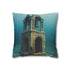 Sunken Bell Tower Ringing in Ocean — Double-Sided Cushion Cover — Front Double-Sided Cushion View