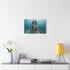 Sunken Bell Tower Ringing in Ocean — Stretched Canvas Wall Art — Living Room Wall Lifestyle View