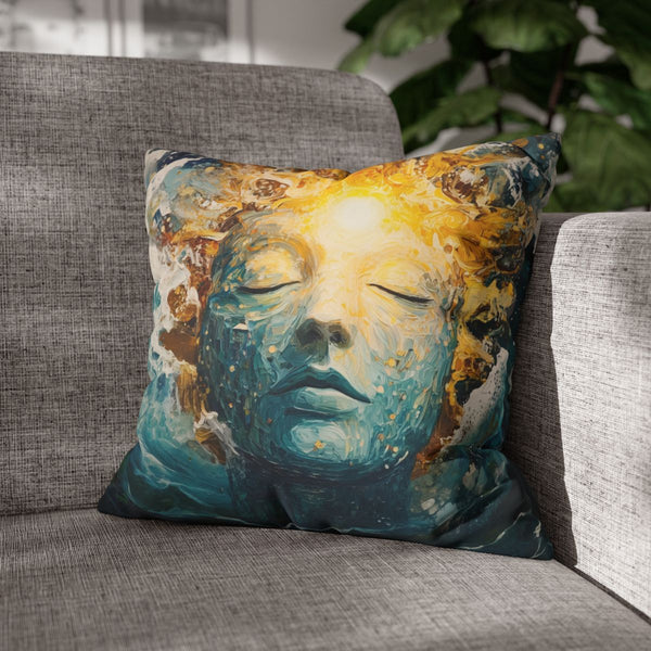 Sunken City Awakening with Energy (Edition IV) — Double-Sided Cushion Cover — Sofa & Armchair Living Room Lifestyle View