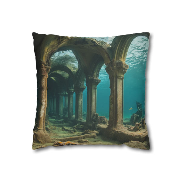 Sunken City Awakening with Energy (Edition V) — Double-Sided Cushion Cover — Front Double-Sided Cushion View