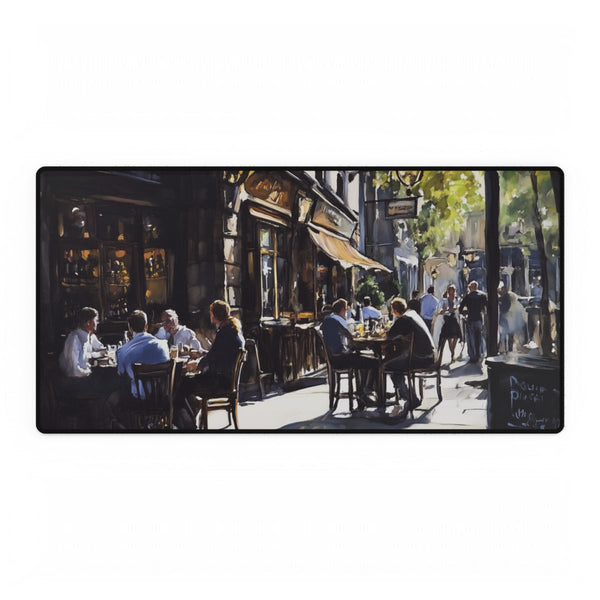 Sunny English Pub Painting (Edition V) — XXL Gaming Desk Mat — Full Top-Down Artwork View