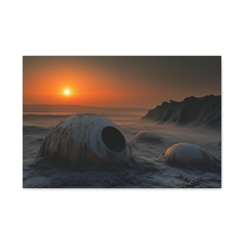 Sunrise over Alien Landscape (Edition II) — 24×16 Canvas Wall Art — Front Gallery-Wrapped Canvas View