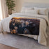 Sunset Canyon Filled with Floating Jellyfish Plush Fleece Throw Blanket
