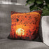 Sunset Made of Music Notes — Double-Sided Cushion Cover — Sofa & Armchair Living Room Lifestyle View