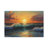 Golden Sunset Through Rolling Ocean Wave — 24×16 Canvas Wall Art — Front Gallery-Wrapped Canvas View