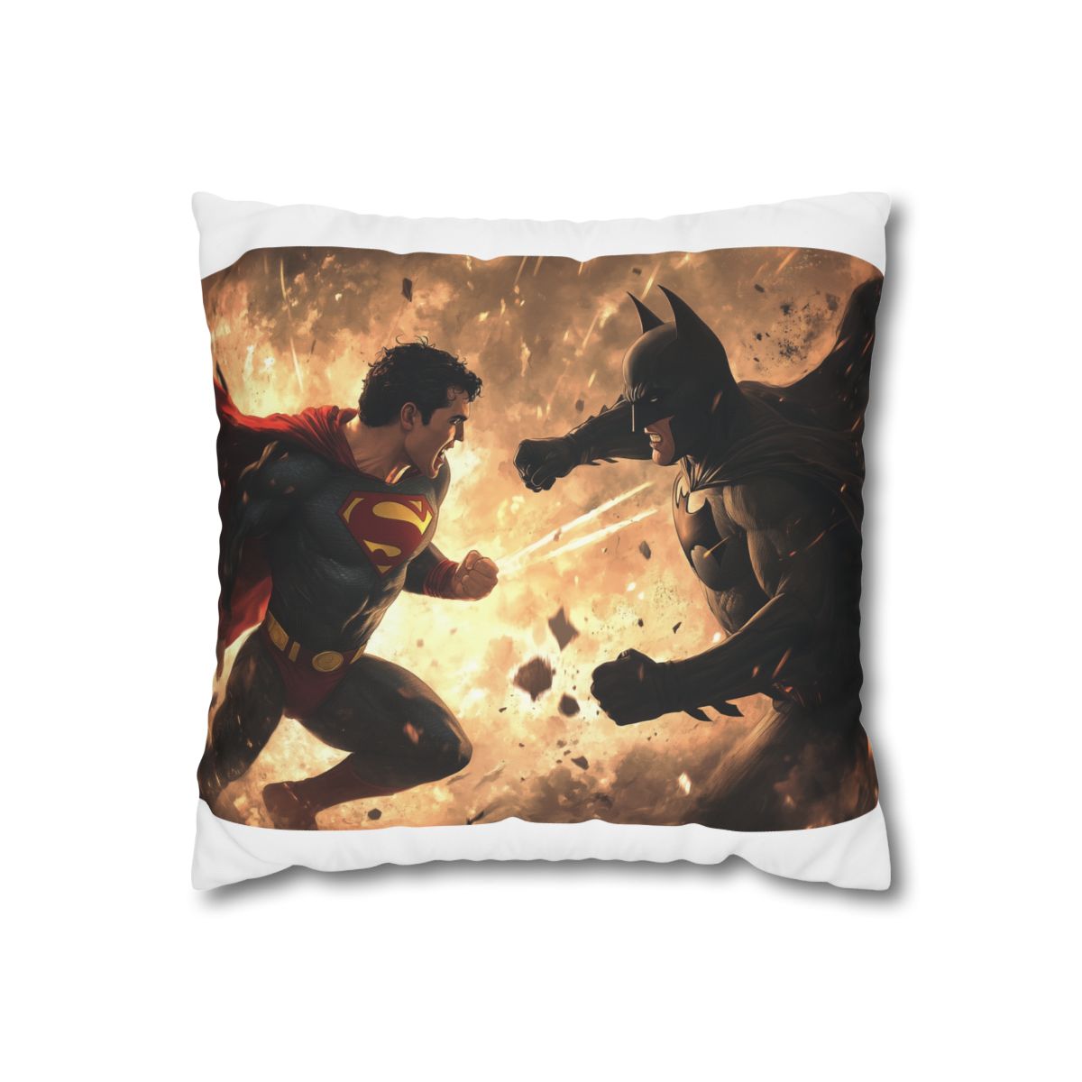 Superhero Showdown Pillowcase: Superman vs Batman