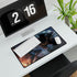 Superman Fighting Doomsday — XXL Gaming Desk Mat — Gaming & Workspace Desk Setup View