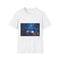 Supernova Reflecting in Sunglasses Graphic Unisex Softstyle T-Shirt - Front View