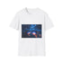 Supernova Reflecting in Sunglasses Graphic Unisex Softstyle T-Shirt - Front View