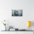 Surreal Face Melting into Ocean (Edition IV) — 24×16 Canvas Wall Art — Living Room Wall Lifestyle View