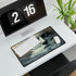Surreal Face Melting into Ocean — XL Gaming Desk Mat — Gaming & Workspace Desk Setup View