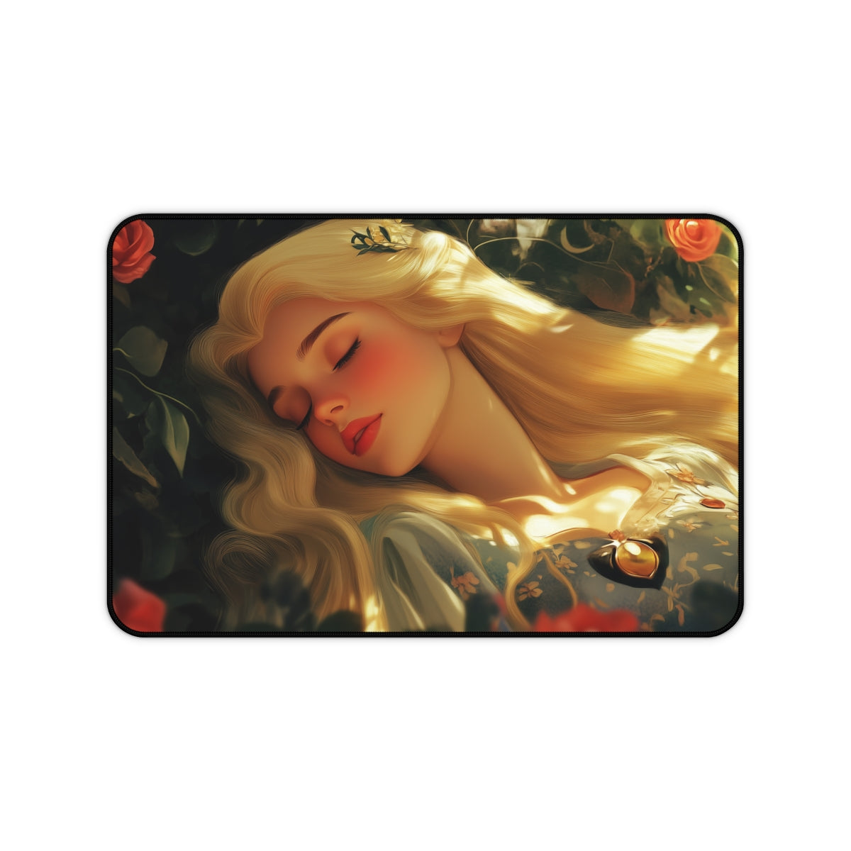 "Sweet Dreams on Sleeping Beauty Desk Mat"