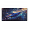 Swordfish Slicing Through Star Sea — XL & XXL Desk Mat — Full Top-Down Artwork View