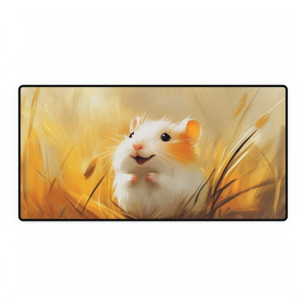 Syrian Hamster Hamster Cute Painting (Edition VI) — XXL Gaming Desk Mat — Full Top-Down Artwork View