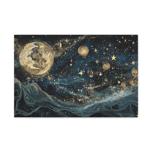 Tapestry Woven from Constellations (Edition II) — 24×16 Canvas Wall Art — Front Gallery-Wrapped Canvas View