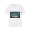 Tapestry Woven from Constellations Graphic Unisex Softstyle T-Shirt - Front View