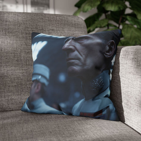 Tarkin Commanding the Death Star Crew, — Double-Sided Cushion Cover — Sofa & Armchair Living Room Lifestyle View