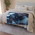 Tarkin Commanding the Death Star Crew, — Plush Fleece Throw Blanket — Drape over Sofa & Bed Lifestyle View