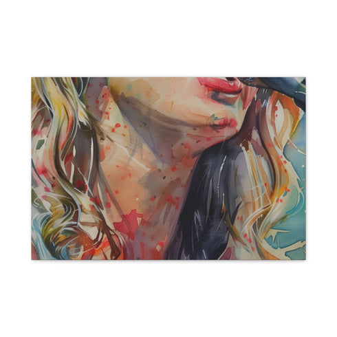Taylor Swift Concert — 24×16 Canvas Wall Art — Front Gallery-Wrapped Canvas View