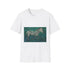 Techno Zebra Running Through Circuits — Graphic Cotton T-Shirt — Front Graphic Print View