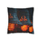 Temple Bells Glowing with Code — 40×40 Cushion Cover — Front 40×40 cm Square Cushion View