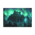 Temple Hidden in Aurora Borealis — 24×16 Canvas Wall Art — Front Gallery-Wrapped Canvas View