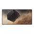 Tesseract Floating in Desert Storm — XL & XXL Desk Mat — Full Top-Down Artwork View