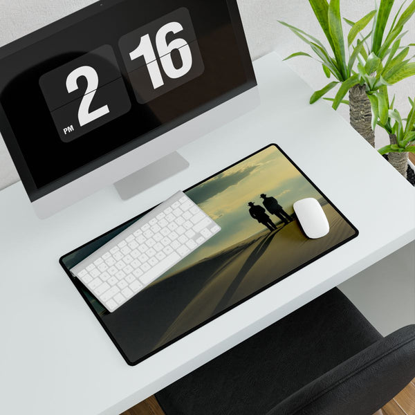 Wright Brothers First Airplane Flight at Kitty Hawk (Ed — XL Gaming Desk Mat — Gaming & Workspace Desk Setup View