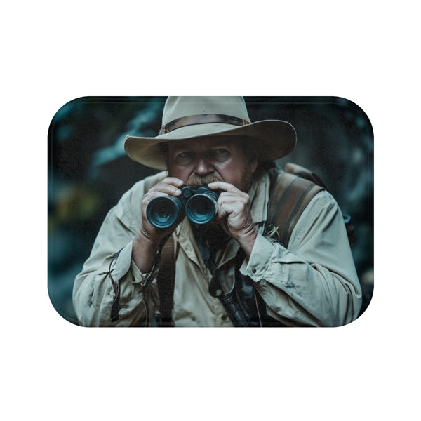 Theodore Roosevelt in Rugged Natural — Memory Foam Bath Mat — Top-Down Memory Foam Bath Mat View