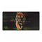 Tiger Emerging from Digital Glitch — XXL Gaming Desk Mat — Full Top-Down Artwork View