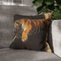 Tiger Leaping Through Portals — Double-Sided Cushion Cover — Sofa & Armchair Living Room Lifestyle View