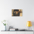 Tiger Leaping Through Portals — Stretched Canvas Wall Art — Living Room Wall Lifestyle View