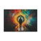 Time Traveler Opening Portal — 24×16 Canvas Wall Art — Front Gallery-Wrapped Canvas View