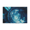 Time Vortex with Melting Numbers (Edition III) — 24×16 Canvas Wall Art — Front Gallery-Wrapped Canvas View