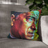 Tom Hanks Watercolor Neon Colors — Double-Sided Cushion Cover — Sofa & Armchair Living Room Lifestyle View