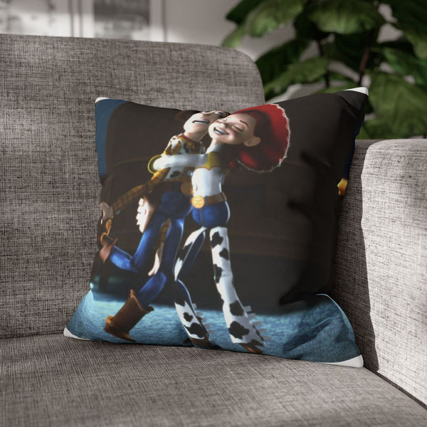 Toy Story 2 Woody Jessie — 40×40 Cushion Cover — Sofa & Armchair Living Room Lifestyle View