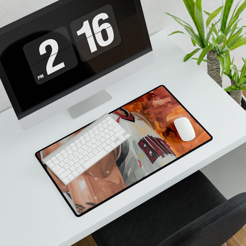 Trae Young — XXL Gaming Desk Mat — Gaming & Workspace Desk Setup View
